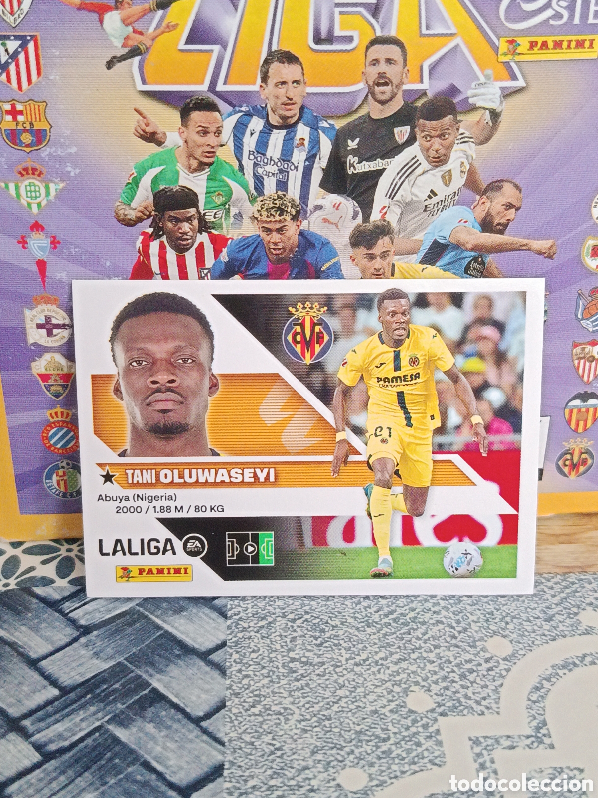 Collectable Antique Stickers: OLUWASEYI VILLARREAL N&ordm; 16 LIGA ESTE 26 27 2026 2027 PANINI