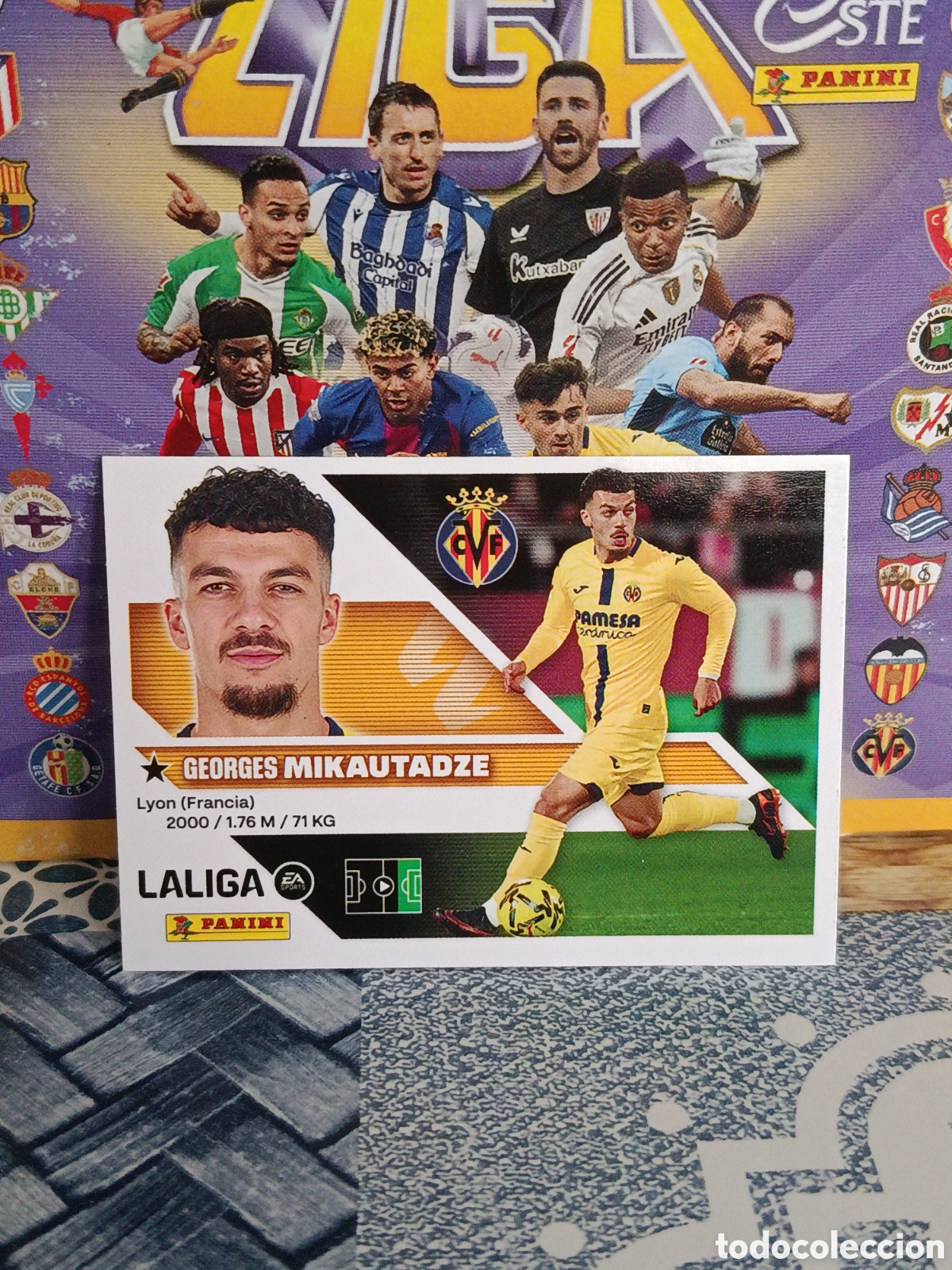 Collectionnisme Cartes &agrave; collectionner anciennes: MIKAUTADZE VILLARREAL N&ordm; 19 LIGA ESTE 26 27 2026 2027 PANINI