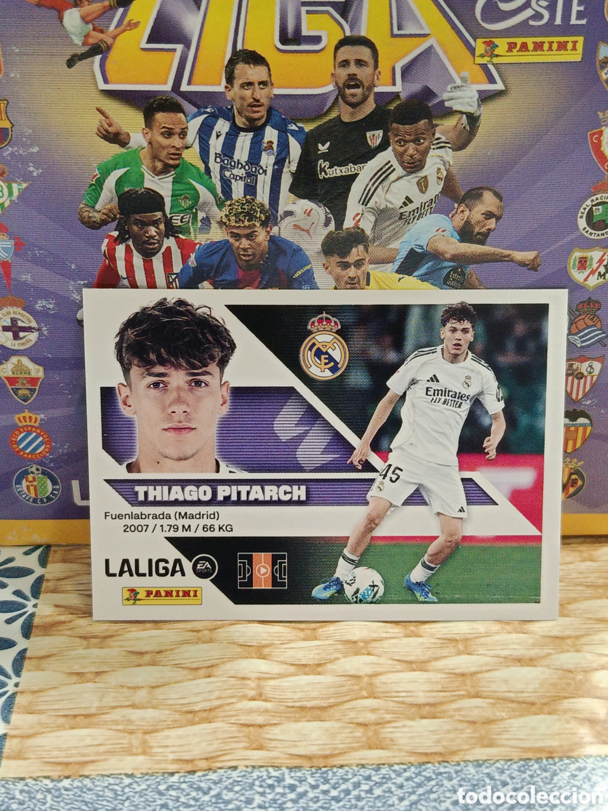 Collectable Antique Stickers: THIAGO PITARCH REAL MADRID N&ordm; 15 B LIGA ESTE 26 27 2026 2027 PANINI