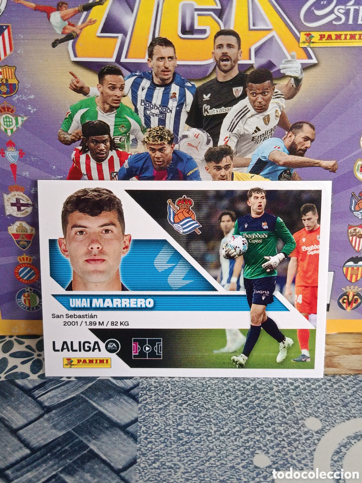 Collezionismo Figurine antiche: MARRERO REAL SOCIEDAD N&ordm; 4 LIGA ESTE 26 27 2026 2027 PANINI