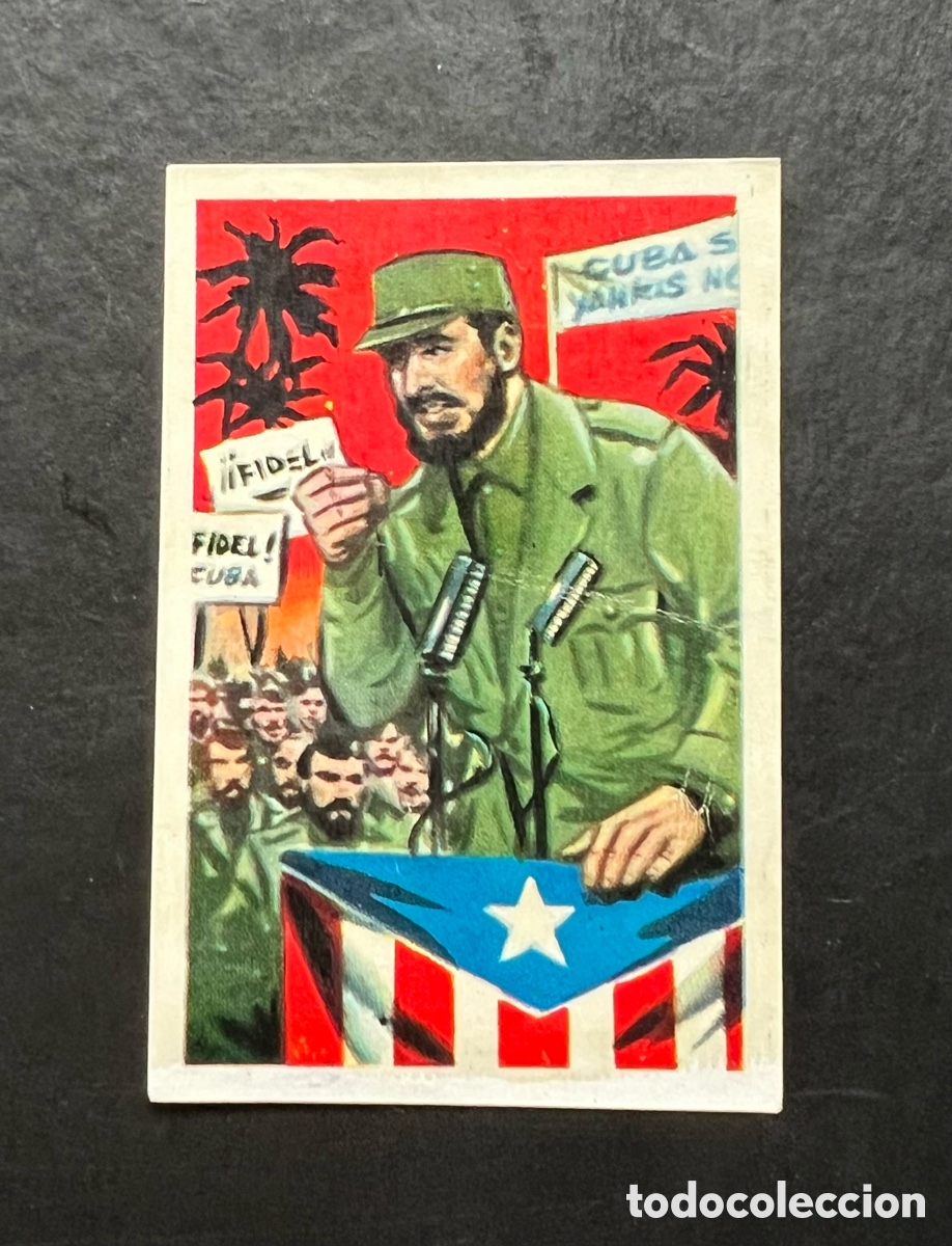 Collezionismo Figurine antiche: 25 A&Ntilde;OS VIDA MUNDIAL - CHOCOLATES SIMON CROMO 105 FIDEL CASTRO