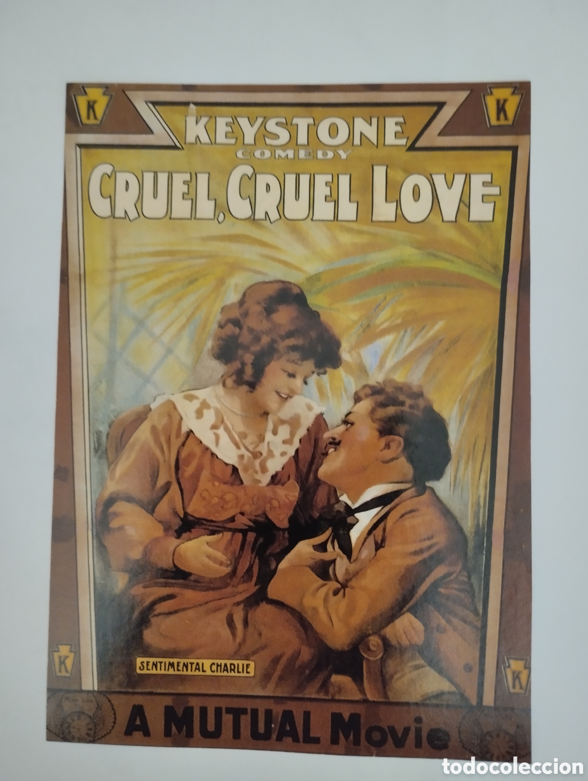 Coleccionismo cromos antiguos: Minificha N1268 Un Amor Cruel - 1914 - V.O.