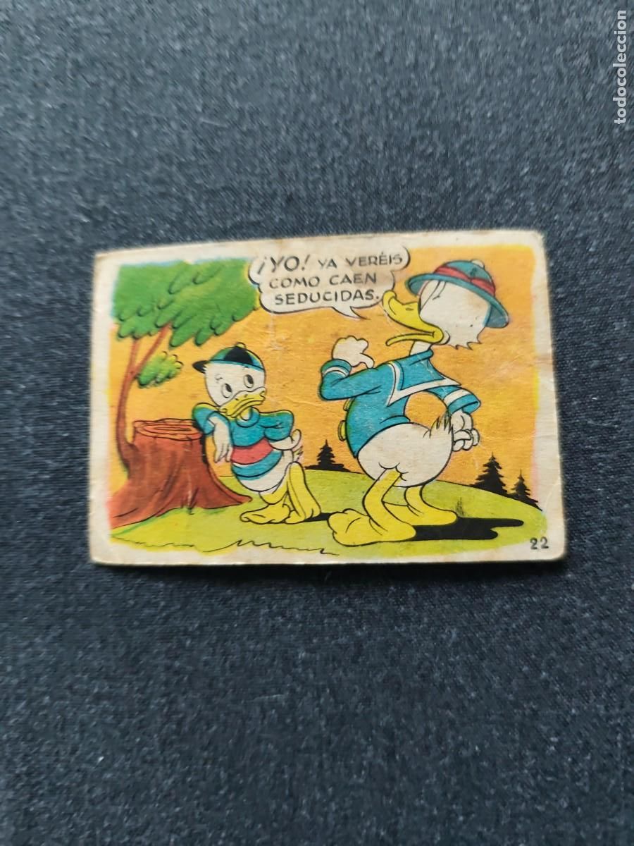 Collectionnisme Cartes &agrave; collectionner anciennes: Cromo &Aacute;lbum de Lloveras de Walt Disney. El pato Donald va de caza Sin Pegar