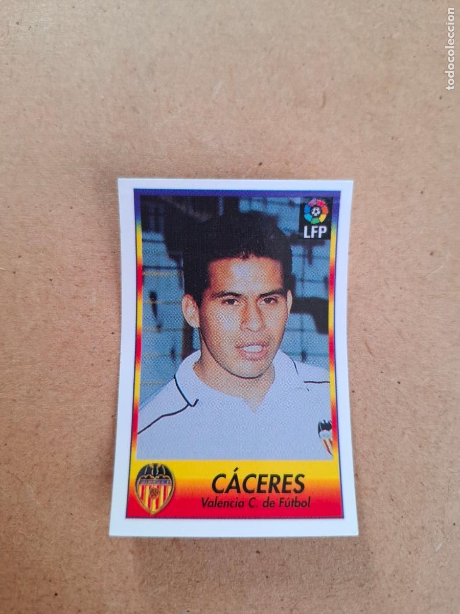 Coleccionismo cromos antiguos: BOLLYCAO 96 97 1996 1997 - 313 C&Aacute;CERES - VALENCIA CF ( TRASERA TE PRESENTA F&Uacute;TBOL ) NUNCA PEGADO