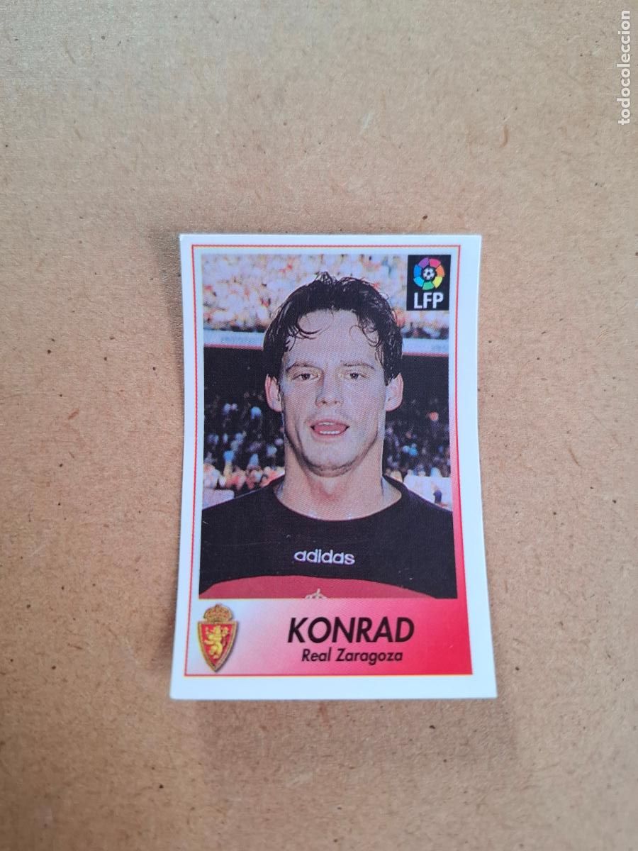 Collectable Antique Stickers: BOLLYCAO 96 97 1996 1997 - 315 KONRAD - REAL ZARAGOZA ( TRASERA SIGUE LA LIGA ) NUNCA PEGADO