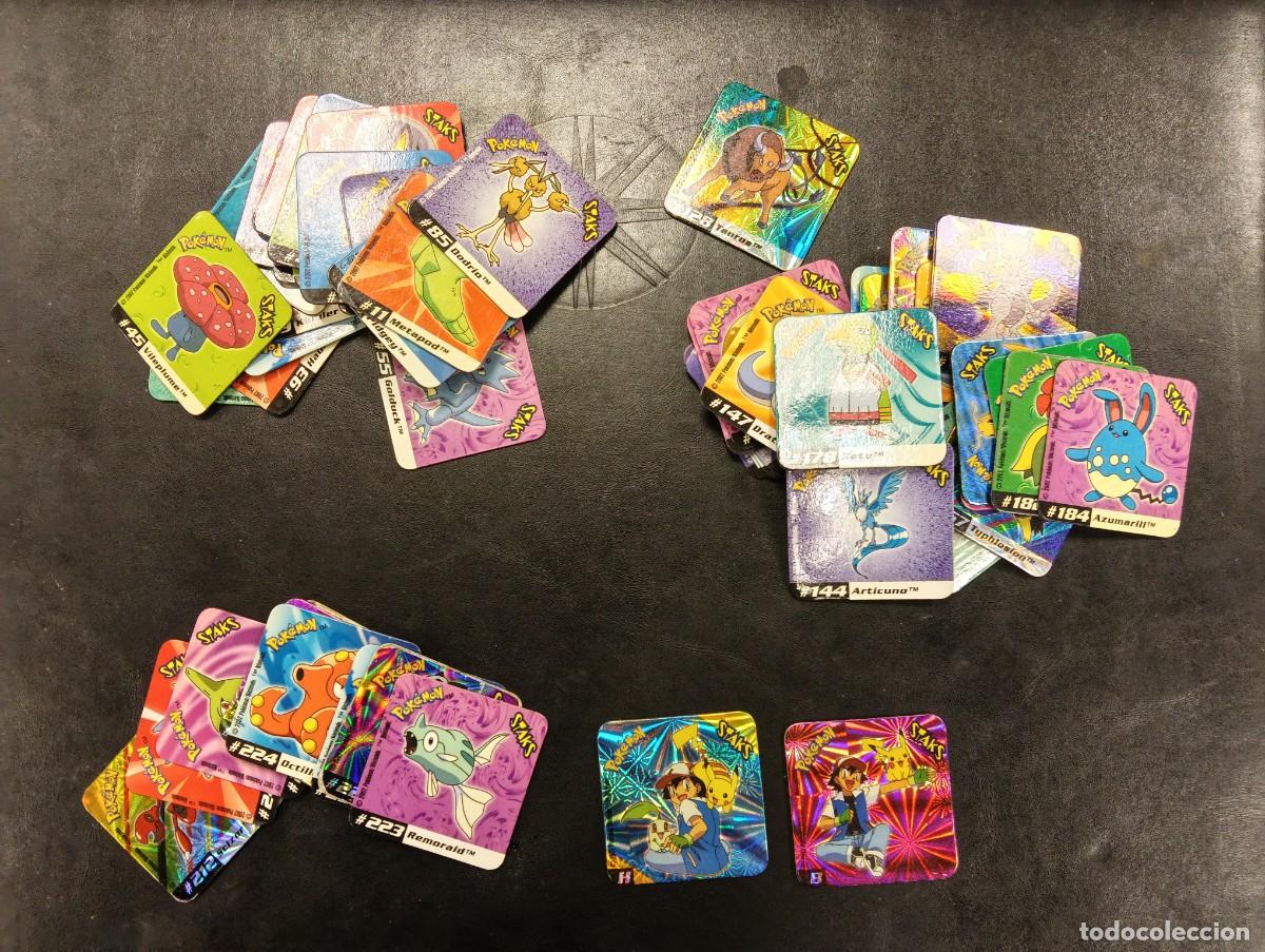 Coleccionismo cromos antiguos: STAKS SUELTOS DE LA COLECCION POKEMON STAKS JOHTO LEAGUE CHAMPIONS PANINI PRECIO MINIMO CADA UNIDAD