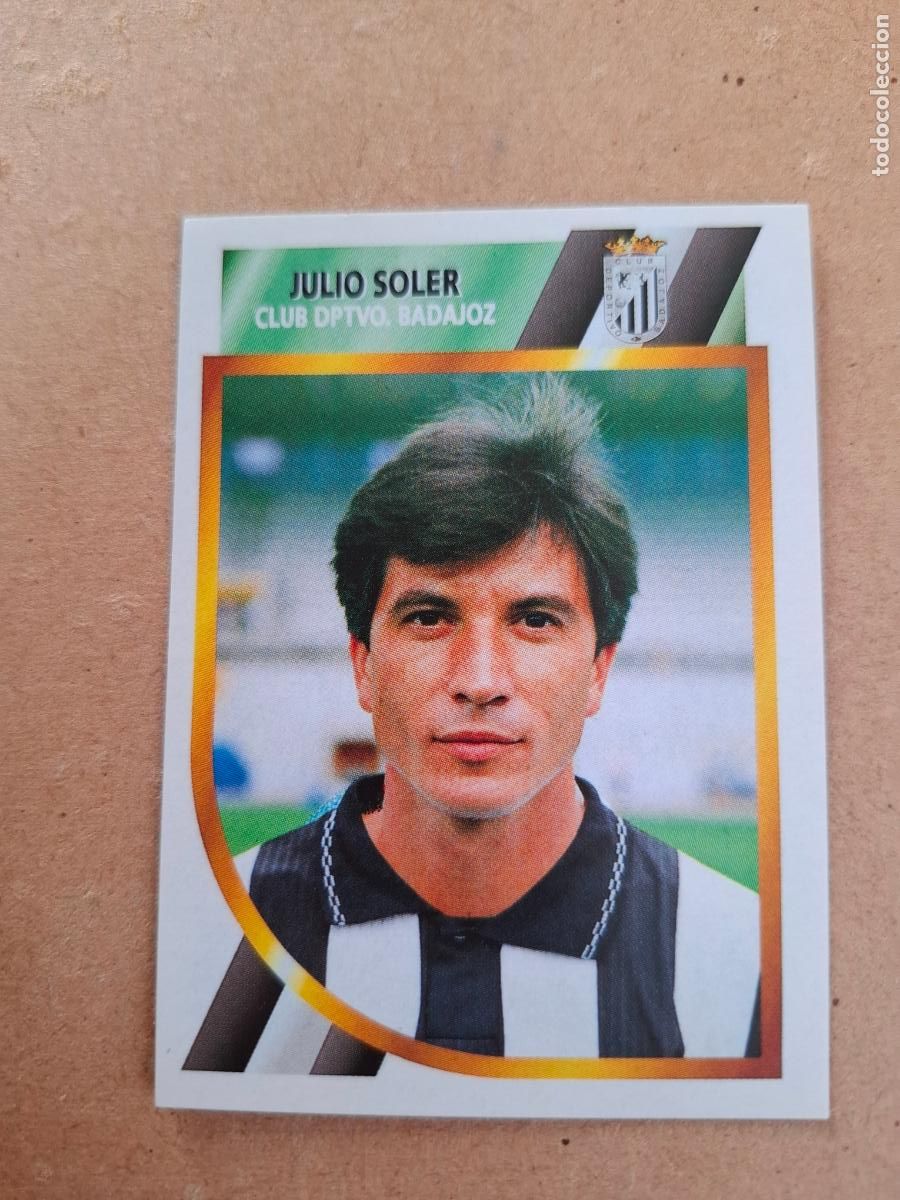 Coleccionismo cromos antiguos: ESTE 94 95 1994 1995 2&ordf; DIVISI&Oacute;N - JULIO SOLER - C.D. BADAJOZ ( NUNCA PEGADO )