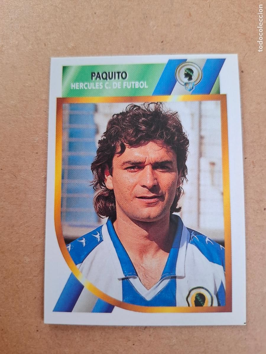 Coleccionismo cromos antiguos: ESTE 94 95 1994 1995 2&ordf; DIVISI&Oacute;N - PAQUITO - H&Eacute;RCULES CF ( NUNCA PEGADO )