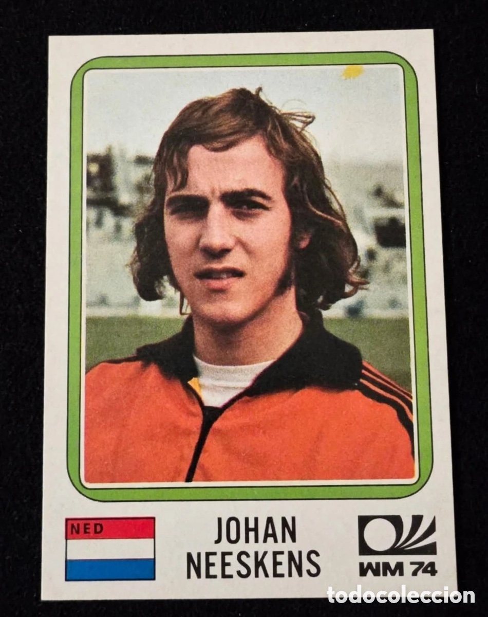 Coleccionismo cromos antiguos: Johan Neeskens - Panini World Cup Munchen 1974