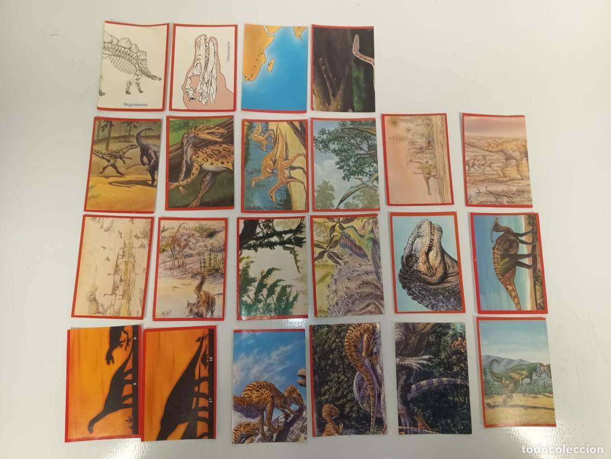 Colecionismo Cromos antigos: 22 cromos dinosaurios