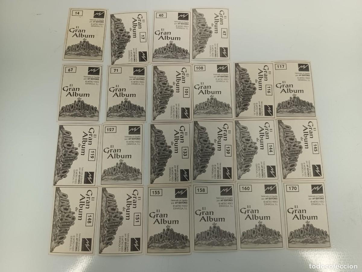 Coleccionismo cromos antiguos: 22 cromos dinosaurios - Foto 2