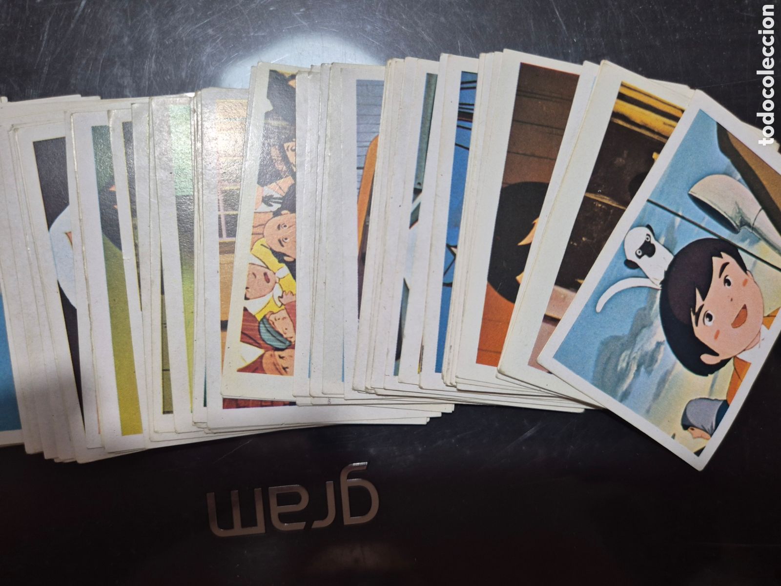 Coleccionismo cromos antiguos: 100 cromos sin pegar de marco de los apeninos a los andes FHER 1977