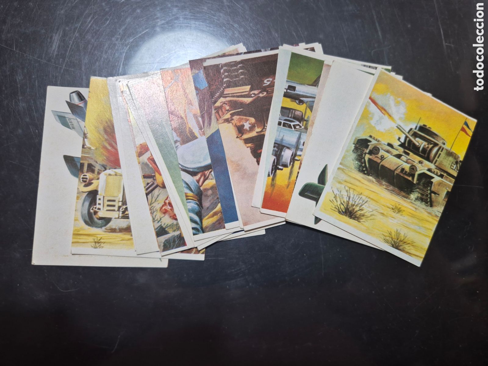 Coleccionismo cromos antiguos: cromos sin pegar de HECHOS Y SOLDADOS DEL SIGLO XX MAGA 1977