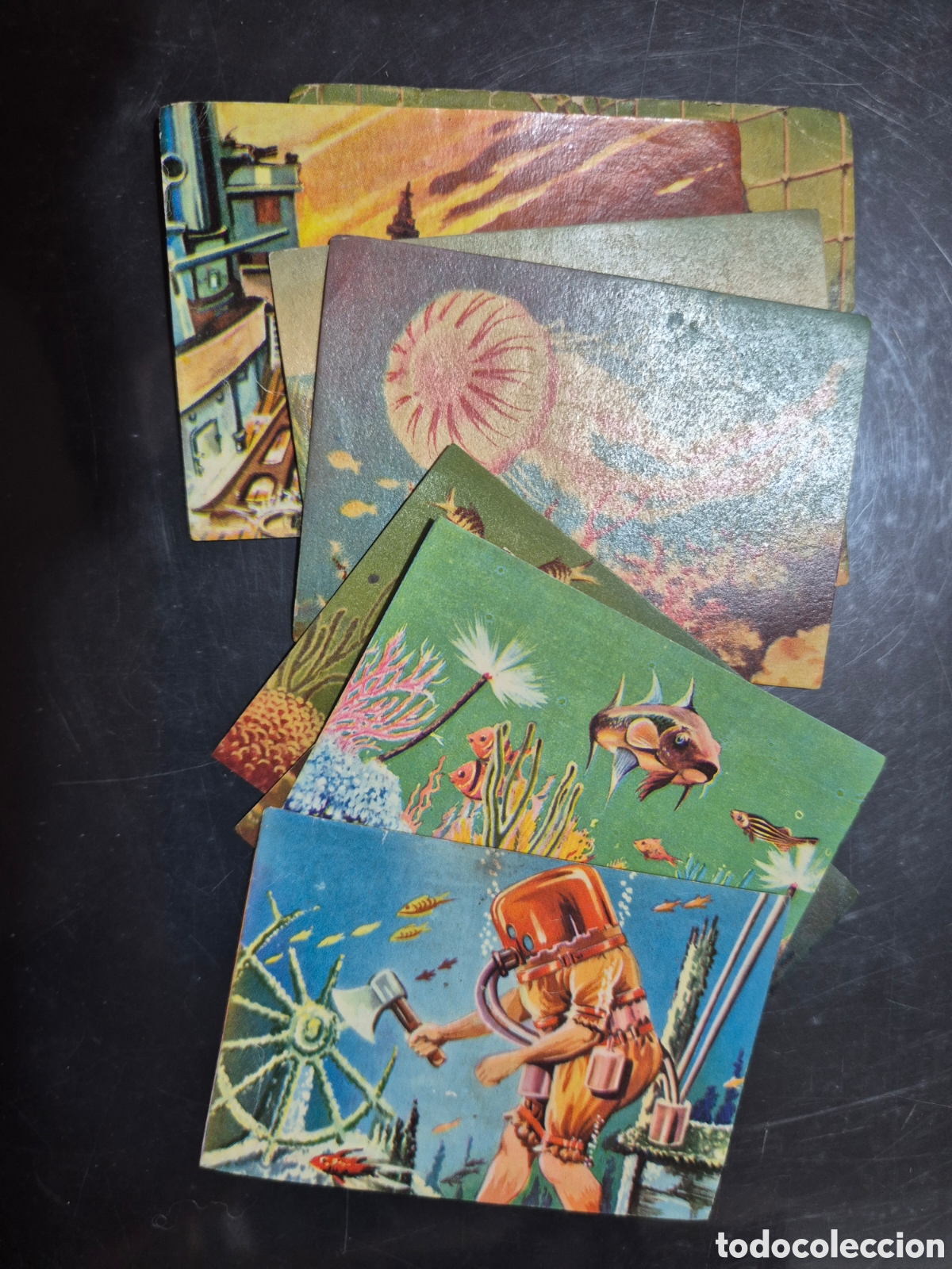 Coleccionismo cromos antiguos: cromos sin pegar de DESCUBRIMIENTO DEL MUNDO SUBMARINO CHOCOLACAO