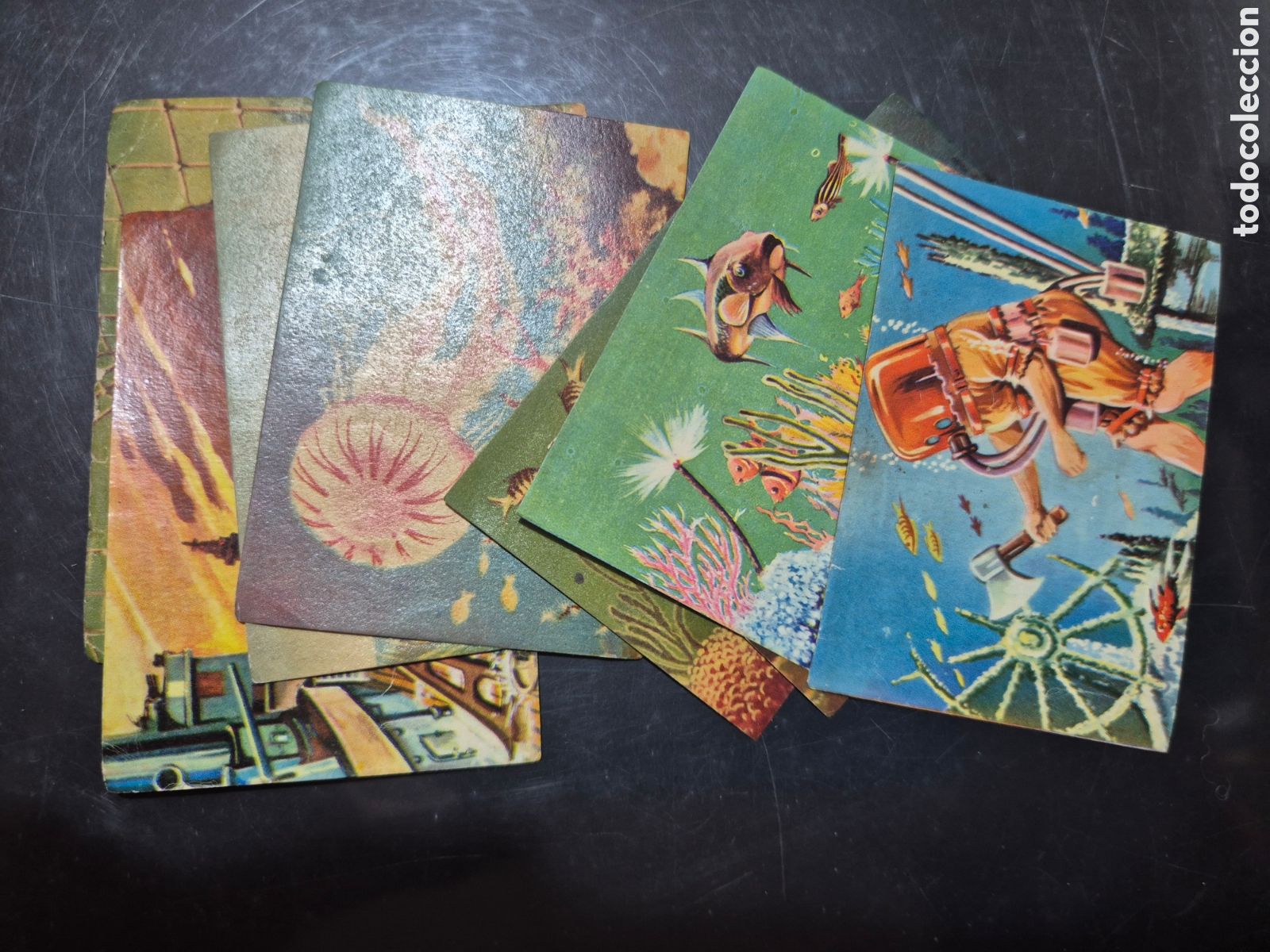 Coleccionismo cromos antiguos: cromos sin pegar de DESCUBRIMIENTO DEL MUNDO SUBMARINO CHOCOLACAO