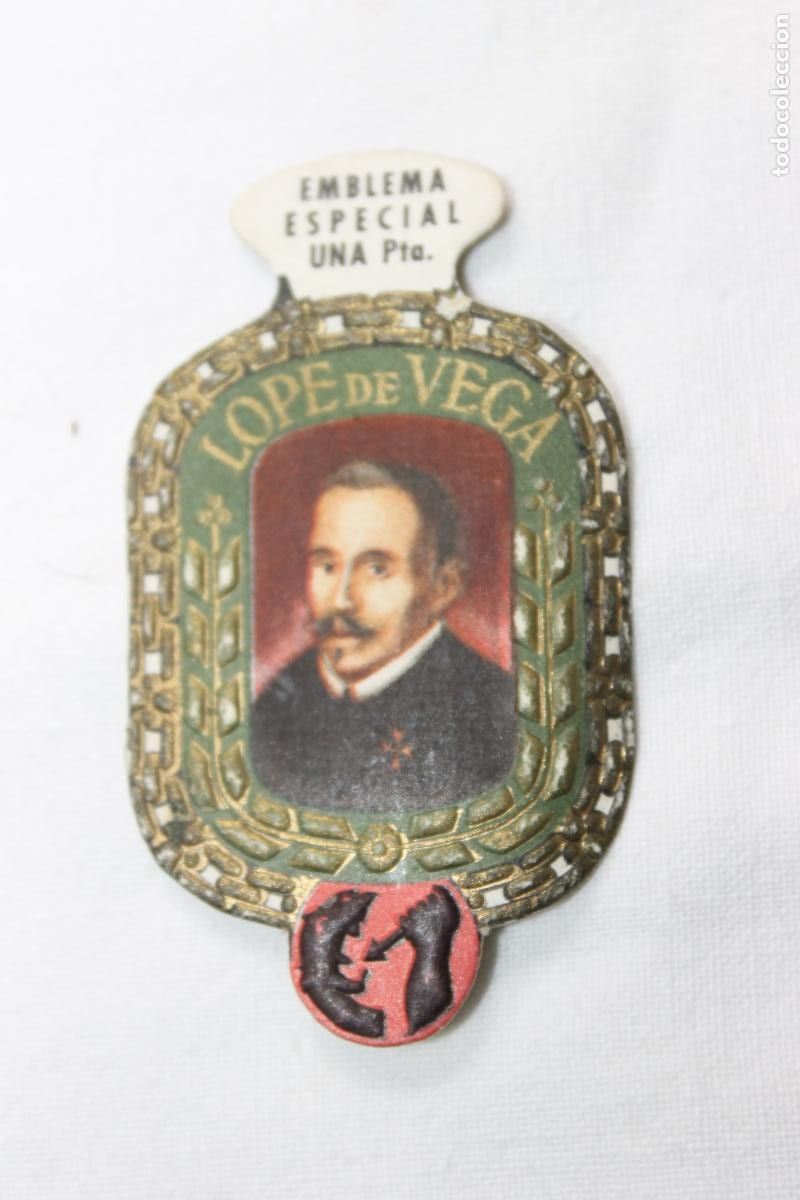 Sammeln alte Sammelbilder: EMBLEMA AUXILIO SOCIAL ESPECIAL LOPE DE VEGA N&ordm; 4