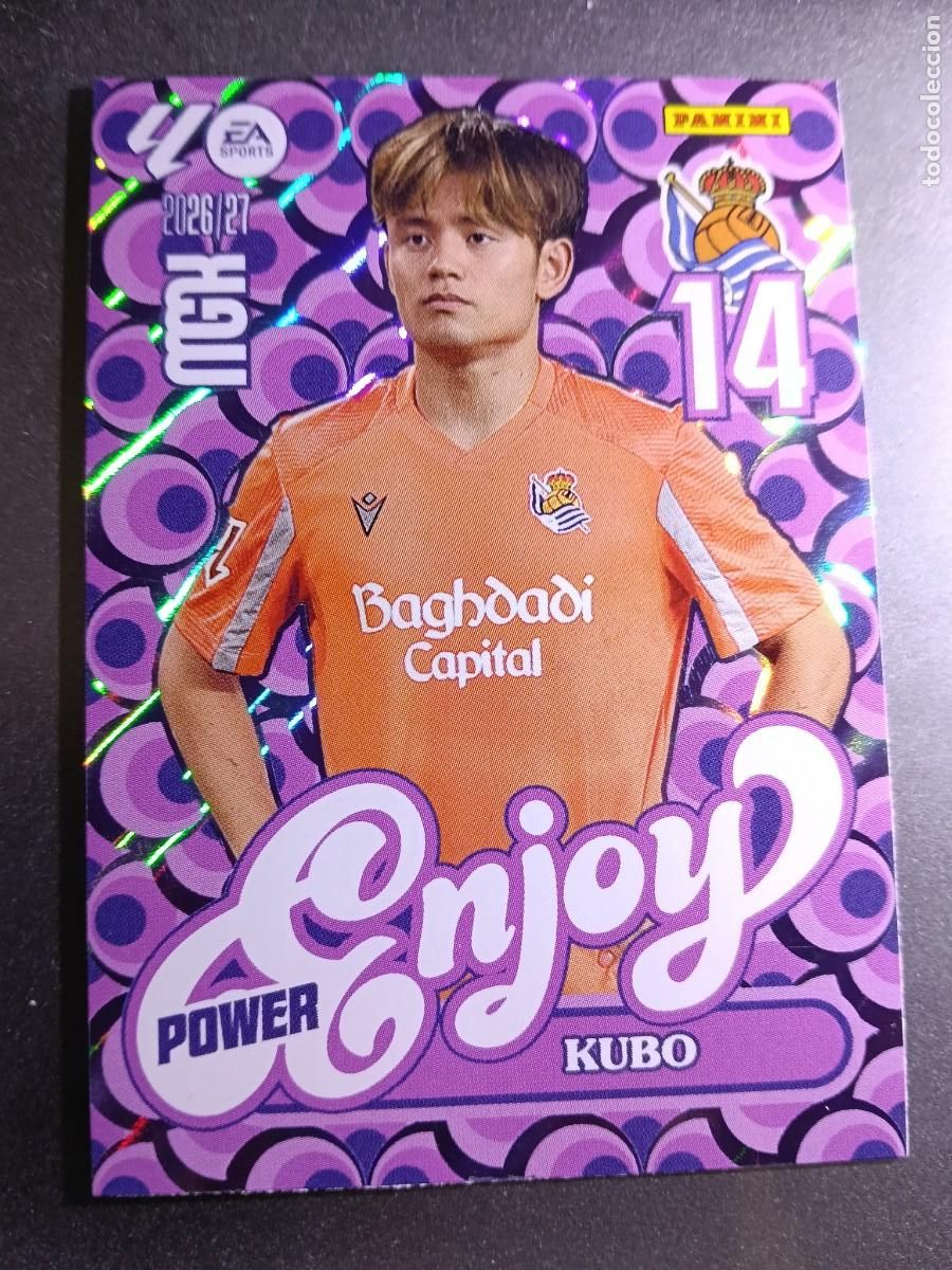 Collectionnisme Cartes &agrave; collectionner anciennes: MEGACRACKS KUBO 384 ENJOY POWER 384P REAL SOCIEDAD CROMO LIGA 2026 2027 26 27 MGK PANINI