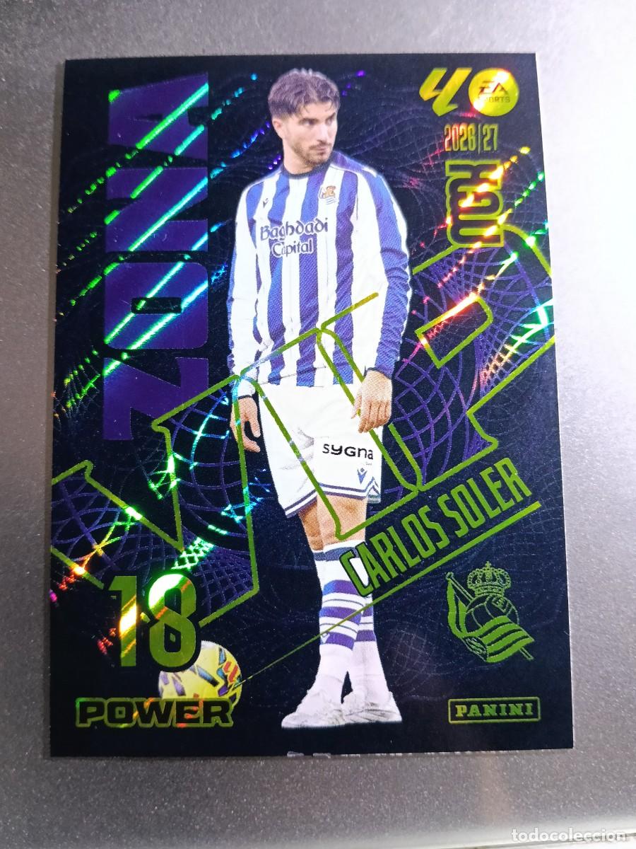 Coleccionismo cromos antiguos: MEGACRACKS CARLOS SOLER 390 ZONA VIP POWER 390P REAL SOCIEDAD CROMO LIGA 2026 2027 26 27 MGK PANINI