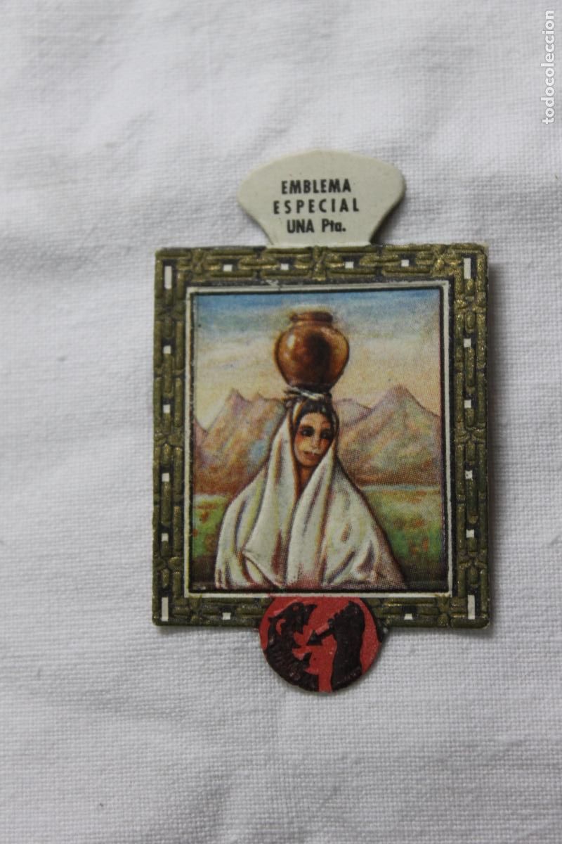Coleccionismo cromos antiguos: EMBLEMA AUXILIO SOCIAL ESPECIAL 1 PTS CANARIAS N&ordm; 12