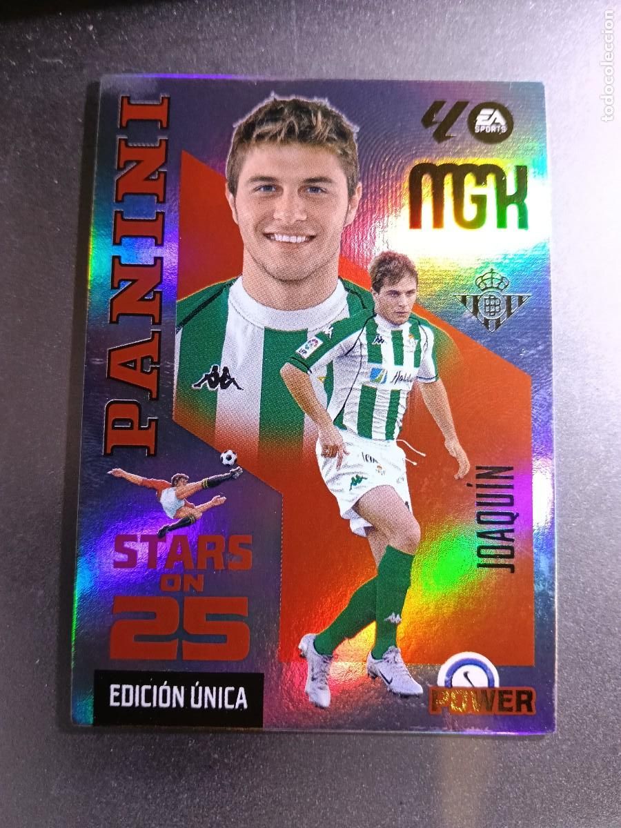 Sammeln alte Sammelbilder: MEGACRACKS JOAQUIN STARS ON 25 POWER EDICI&Oacute;N UNICA BETIS CROMO LIGA 2026 2027 26 27 MGK PANINI