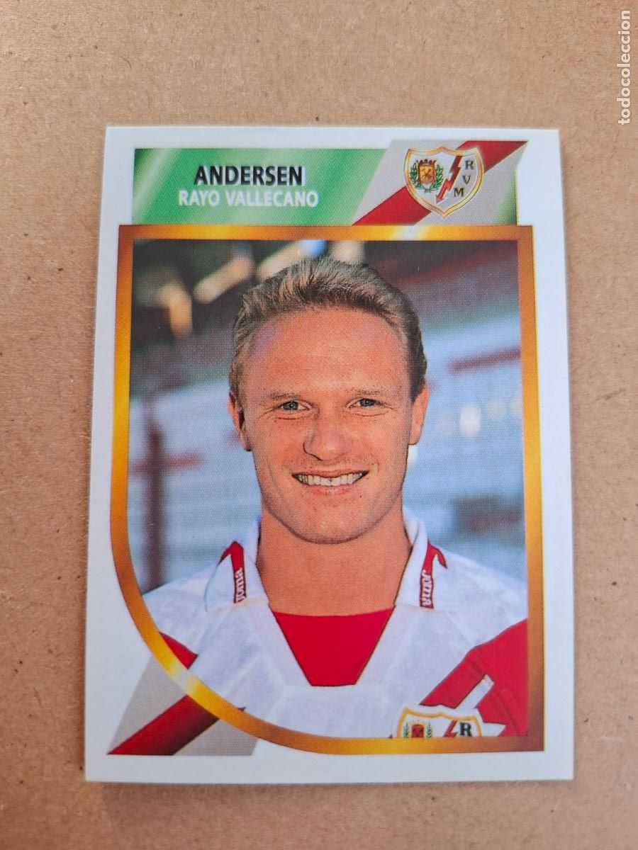 Collectable Antique Stickers: ESTE 94 95 1994 1995 2&ordf; DIVISI&Oacute;N - ANDERSEN - RAYO VALLECANO ( NUNCA PEGADO )