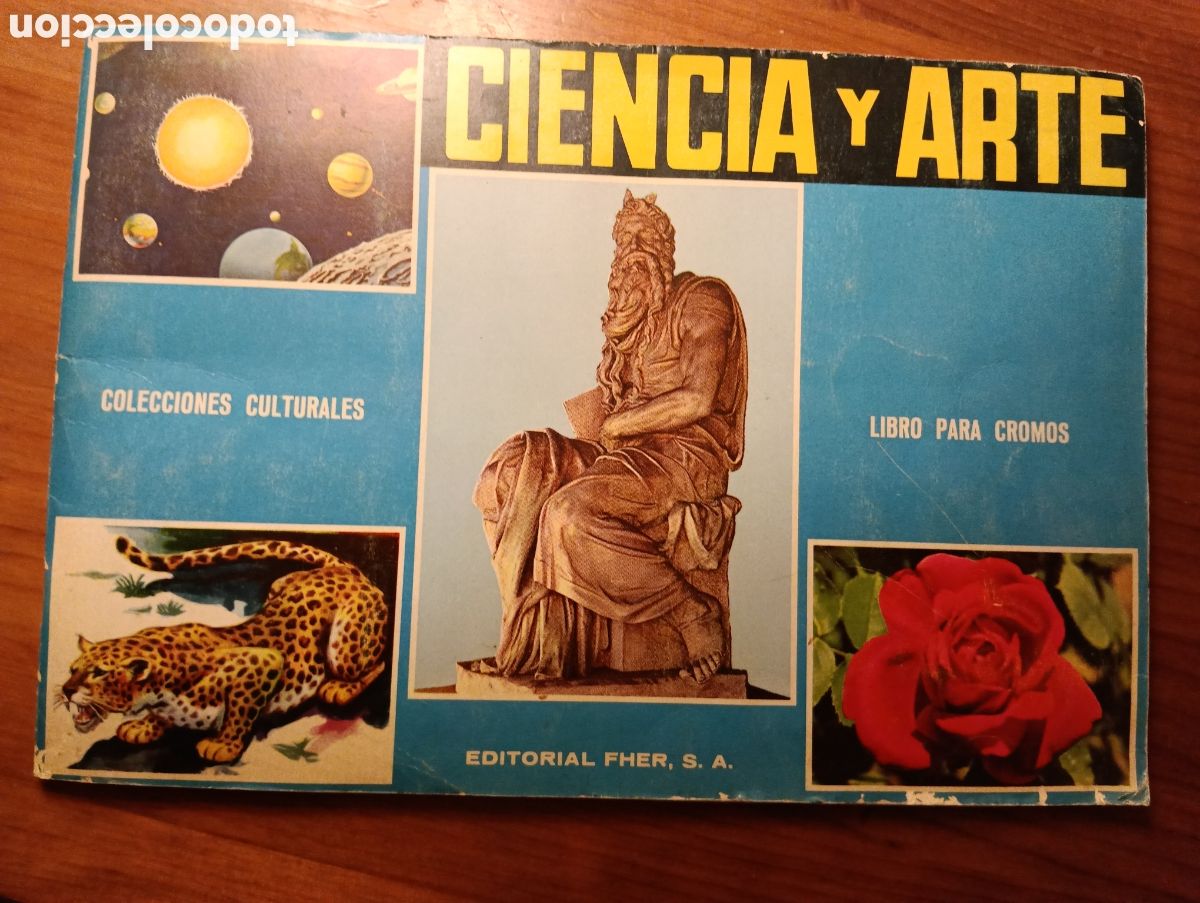 Coleccionismo cromos antiguos: Ciencia y Arte, Libro para cromos