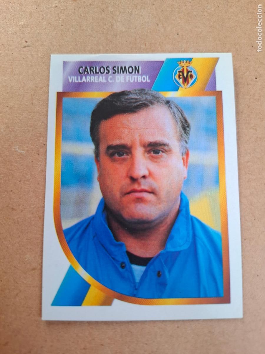 Coleccionismo cromos antiguos: ESTE 94 95 1994 1995 2&ordf; DIVISI&Oacute;N - CARLOS SIM&Oacute;N - VILLARREAL CF ( NUNCA PEGADO )