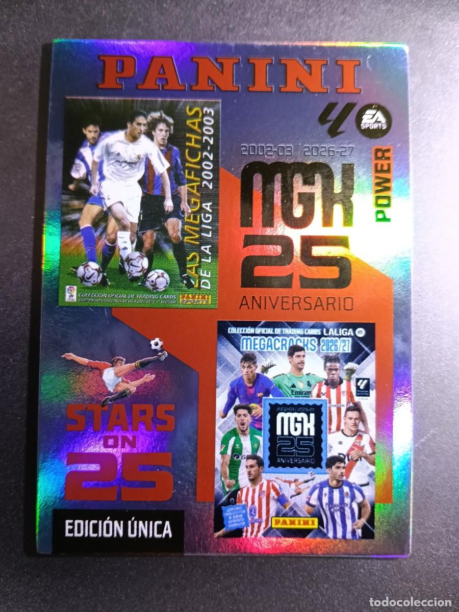 Coleccionismo cromos antiguos: MEGACRACKS 25 ANIVERSARIO 424 STARS ON 25 POWER 424P EDICI&Oacute;N UNICA LIGA 2026 2027 26 27 MGK PANINI