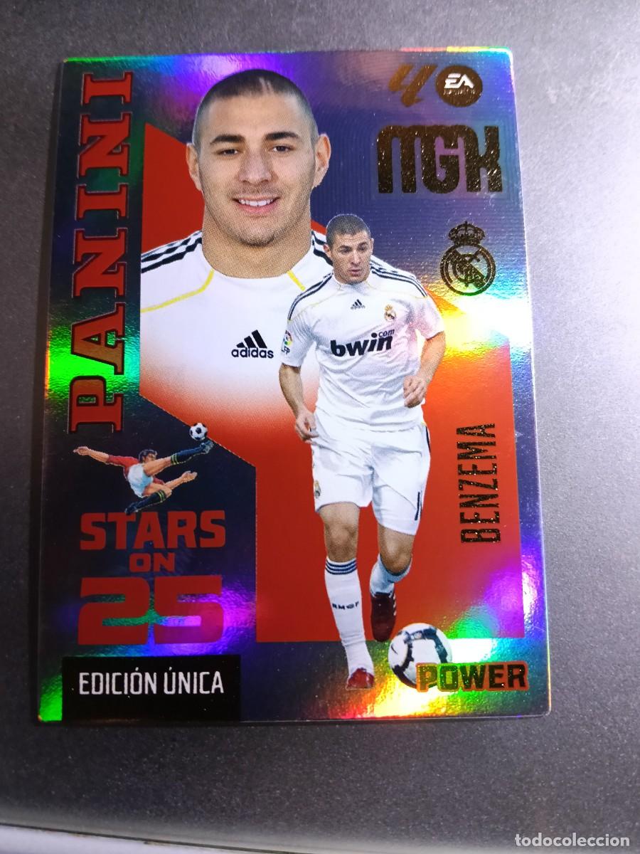 Coleccionismo cromos antiguos: MEGACRACKS BENZEMA STARS ON 25 POWER 441P REAL MADRID EDICION UNICA LIGA 2026 2027 26 27 MGK PANINI