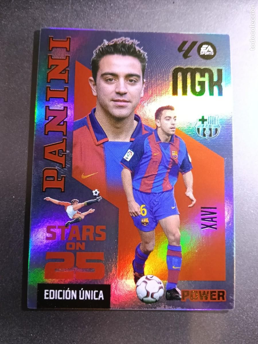 Sammeln alte Sammelbilder: MEGACRACKS XAVI 427 STARS ON 25 POWER 427P BARCELONA EDICION UNICA LIGA 2026 2027 26 27 MGK PANINI