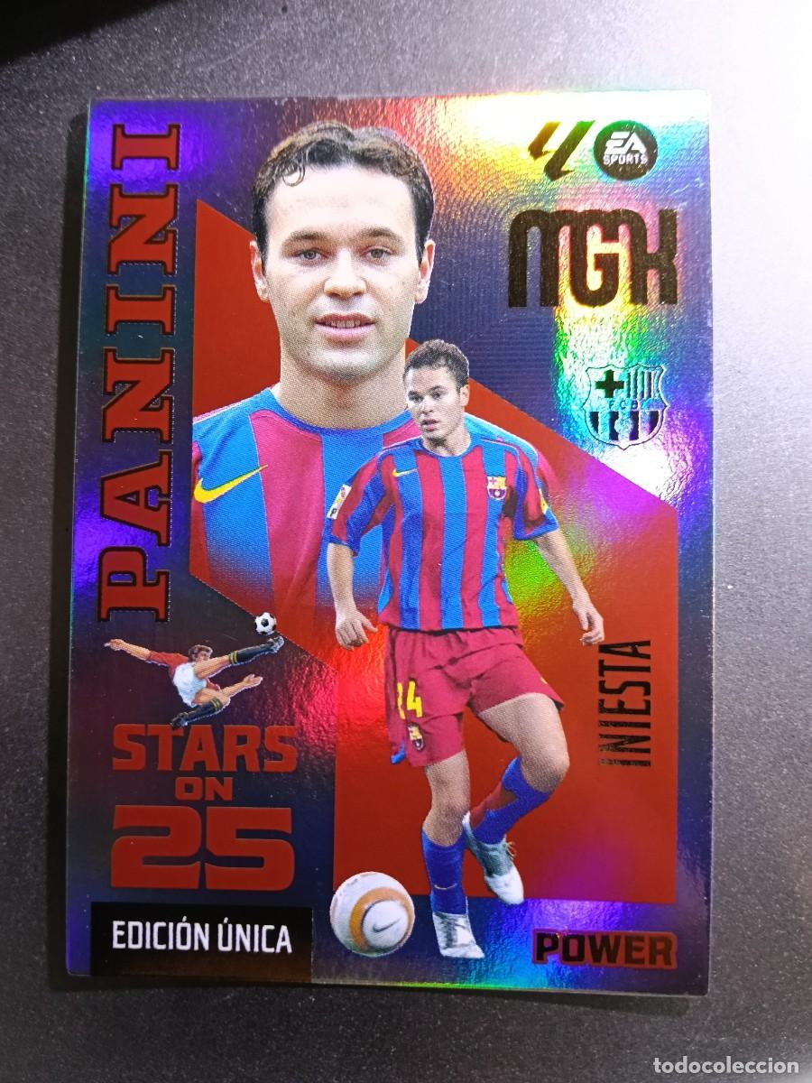 Collezionismo Figurine antiche: MEGACRACKS INIESTA STARS ON 25 POWER 434P BARCELONA EDICION UNICA LIGA 2026 2027 26 27 MGK PANINI