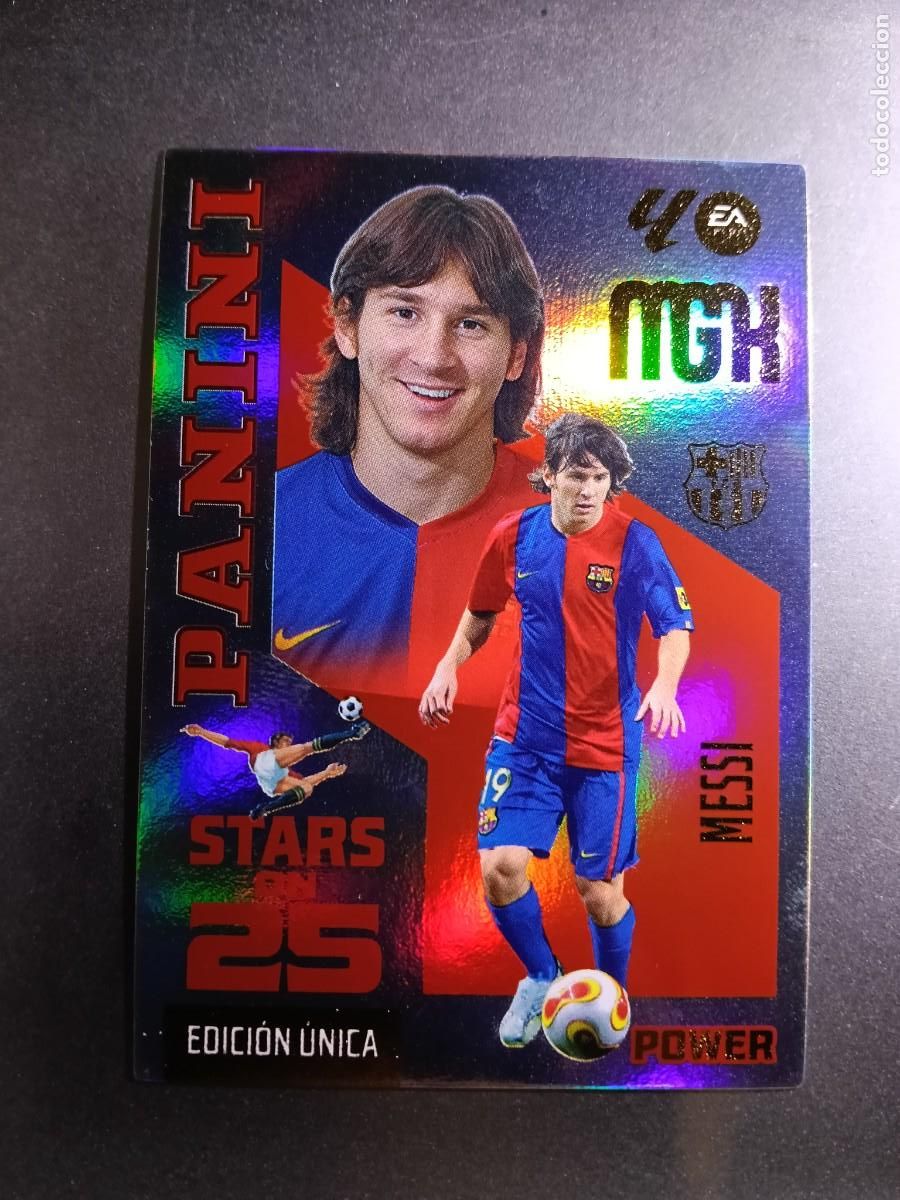 Collectable Antique Stickers: MEGACRACKS MESSI 440 STARS ON 25 POWER 440P BARCELONA EDICION UNICA LIGA 2026 2027 26 27 MGK PANINI
