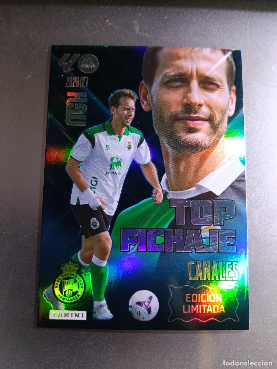 Coleccionismo cromos antiguos: MEGACRACKS CANALES TOP FICHAJE RACING DE SANTANDER EDICION LIMITADA LIGA 2026 2027 26 27 MGK PANINI