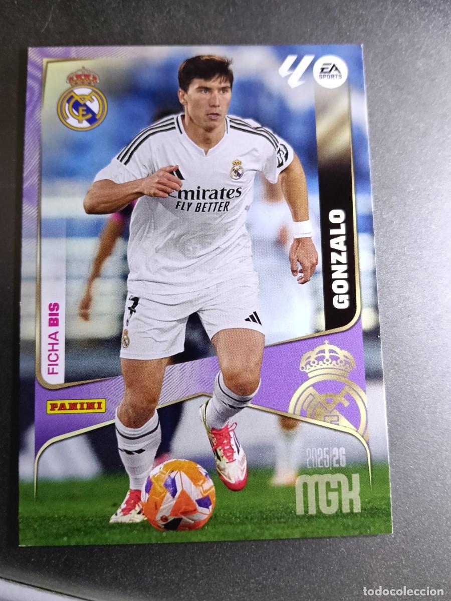 Coleccionismo cromos antiguos: MEGACRACKS GONZALO 233 BIS FICHA BIS 233 REAL MADRID CROMO LIGA 2025 2026 25 26 MGK PANINI