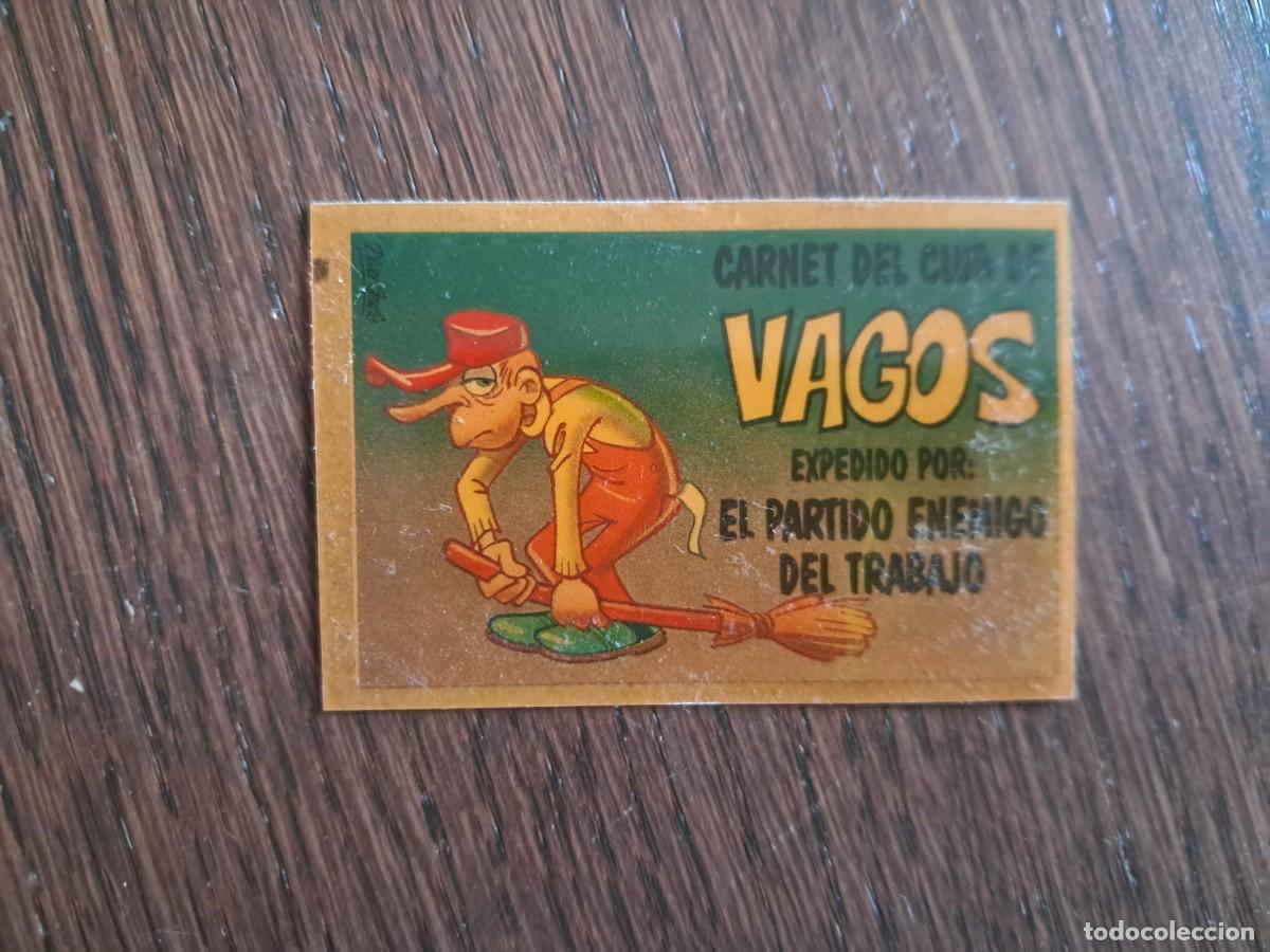 Coleccionismo cromos antiguos: cromo adhesivo de bollycao, bolly-carnet, carnet del club de vagos. sin pegar.