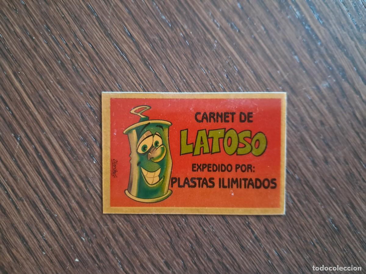 Coleccionismo cromos antiguos: cromo adhesivo de bollycao, bolly-carnet, carnet de latoso. sin pegar.