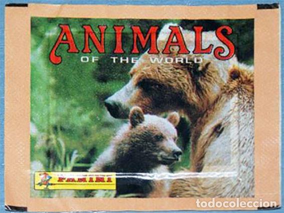 Coleccionismo cromos antiguos: SOBRE DE CROMOS ALBUM ANIMALS OF THE WORLD DE PANINI SIN ABRIR