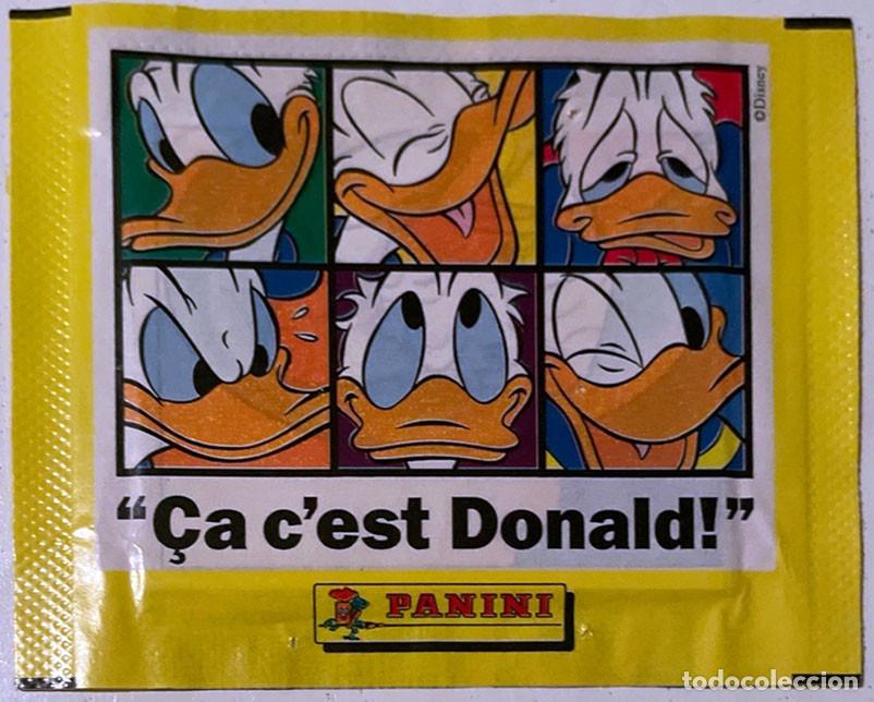 Coleccionismo cromos antiguos: SOBRE DE CROMOS ALBUM ASI ES DONALD! DE PANINI (SIN ABRIR)