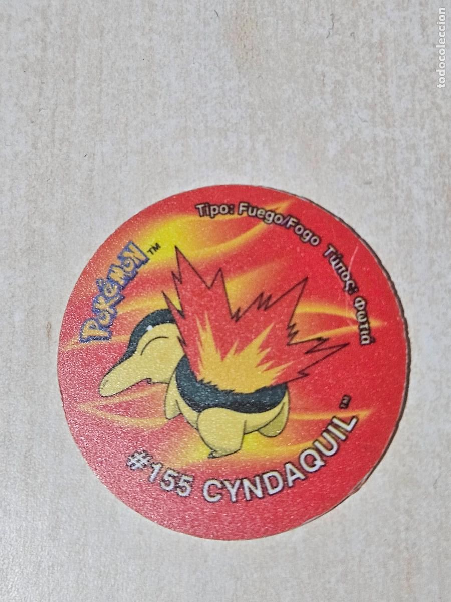 Coleccionismo cromos antiguos: TAZO 155 CYNDAQUIL - POKEMON 3 TAZOS