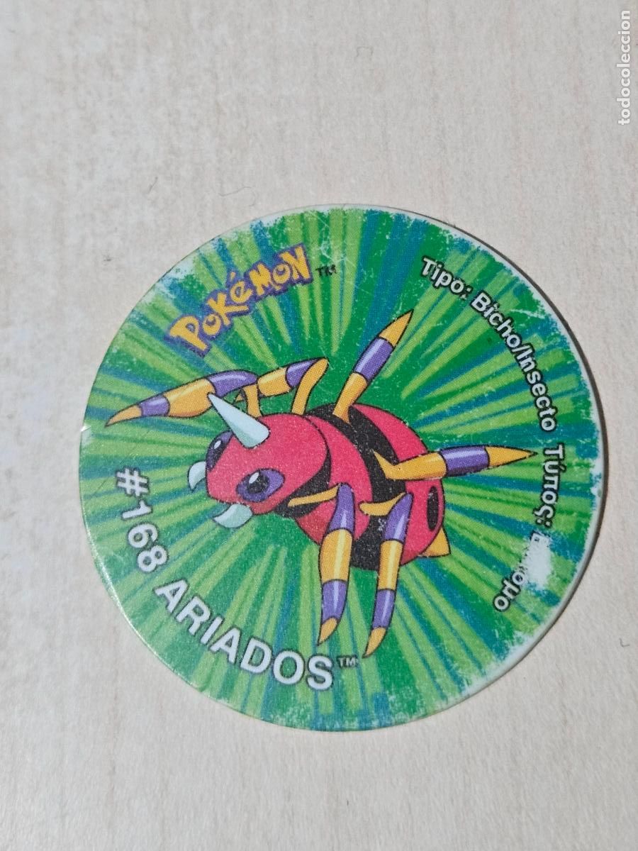 Coleccionismo cromos antiguos: TAZO 168 ARIADOS - POKEMON 3 TAZOS