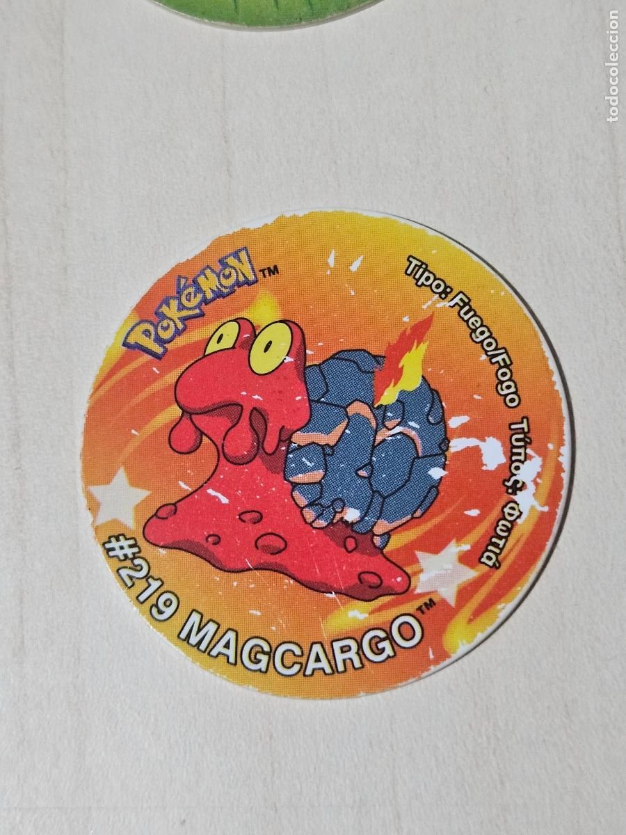 Coleccionismo cromos antiguos: TAZO 219 MAGCARGO - POKEMON STICKER TAZOS -