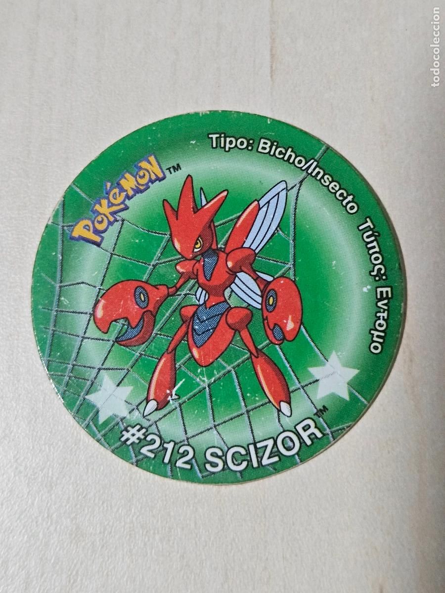 Coleccionismo cromos antiguos: TAZO 212 SCIZOR - POKEMON STICKER TAZOS -