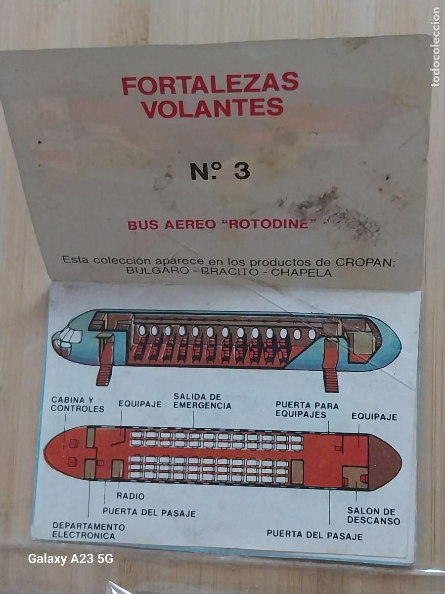 Coleccionismo cromos antiguos: CROPAN MEGATON EL MUNDO QUE NO VES CROMO 3 BUS ROTODINE FORTALEZAS VOLANTES RECUPERADO ORIGINAL