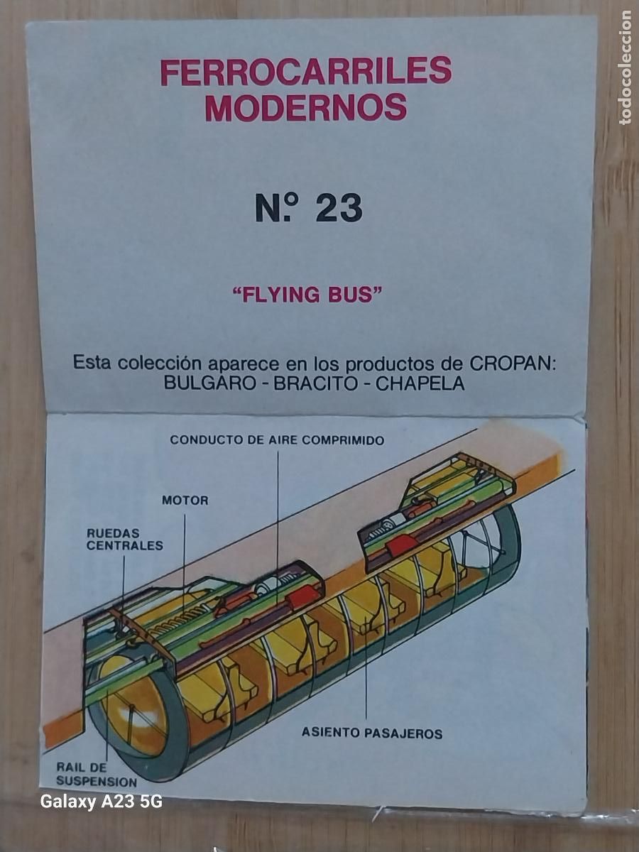 Coleccionismo cromos antiguos: CROPAN MEGATON EL MUNDO QUE NO VES CROMO 23 FLYING BUS RECUPERADO ORIGINAL