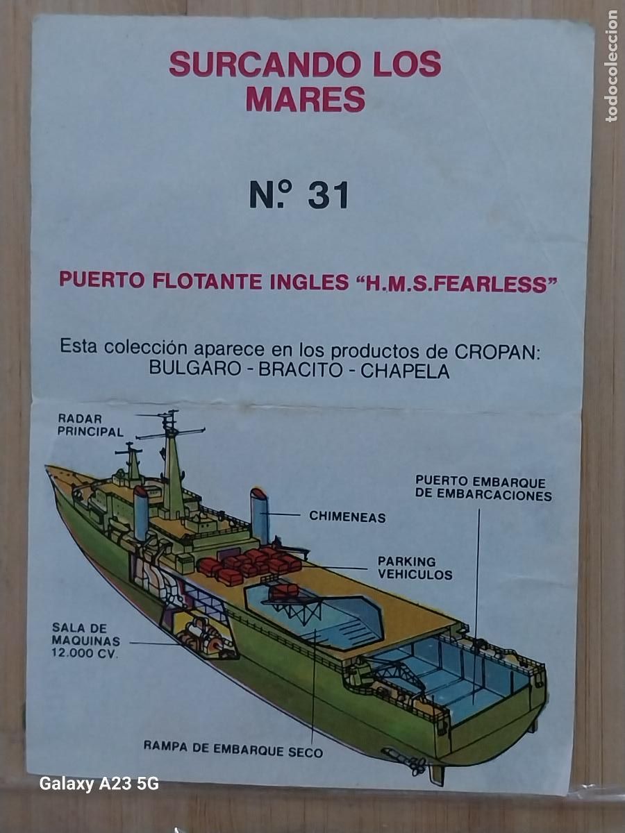 Coleccionismo cromos antiguos: CROPAN MEGATON EL MUNDO QUE NO VES CROMO 31 PUERTO FLOTANTE FEARLESS RECUPERADO ORIGINAL