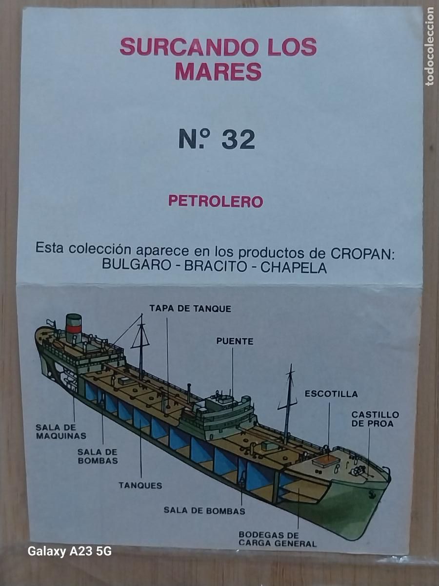 Coleccionismo cromos antiguos: CROPAN MEGATON EL MUNDO QUE NO VES CROMO 32 PETROLERO RECUPERADO ORIGINAL