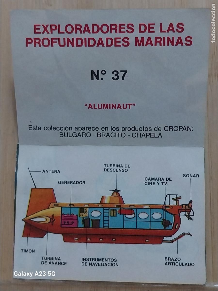 Coleccionismo cromos antiguos: CROPAN MEGATON EL MUNDO QUE NO VES CROMO 37 ALUMINAUT RECUPERADO ORIGINAL