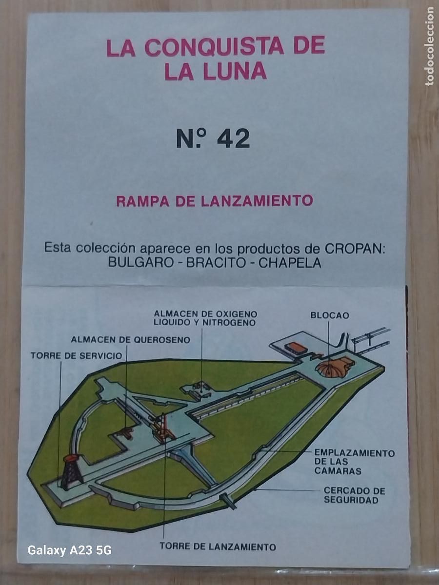Coleccionismo cromos antiguos: CROPAN MEGATON EL MUNDO QUE NO VES CROMO 42 RAMPA LANZAMIENTO RECUPERADO ORIGINAL