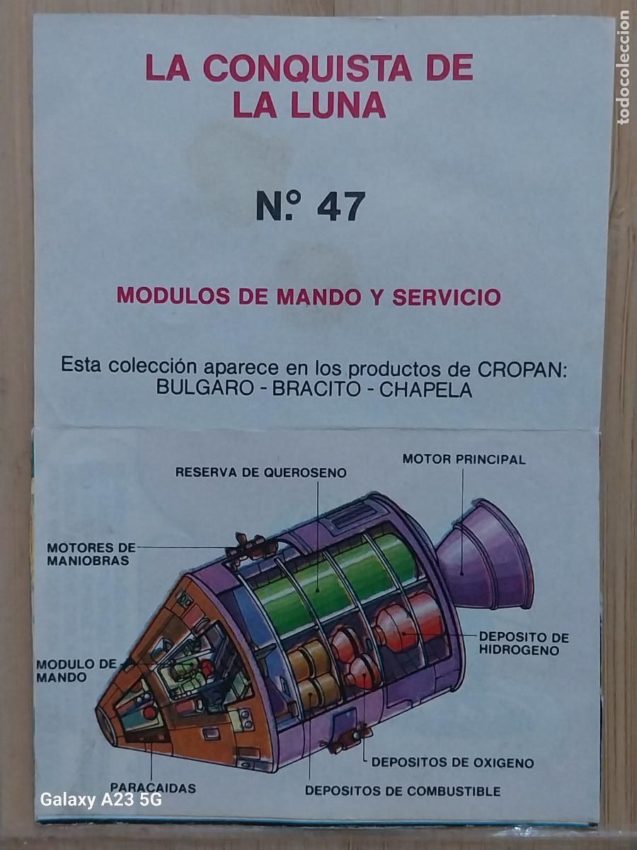 Collectable Antique Stickers: CROPAN MEGATON EL MUNDO QUE NO VES CROMO 47 MODULOS MANDO SERVICIO RECUPERADO ORIGINAL