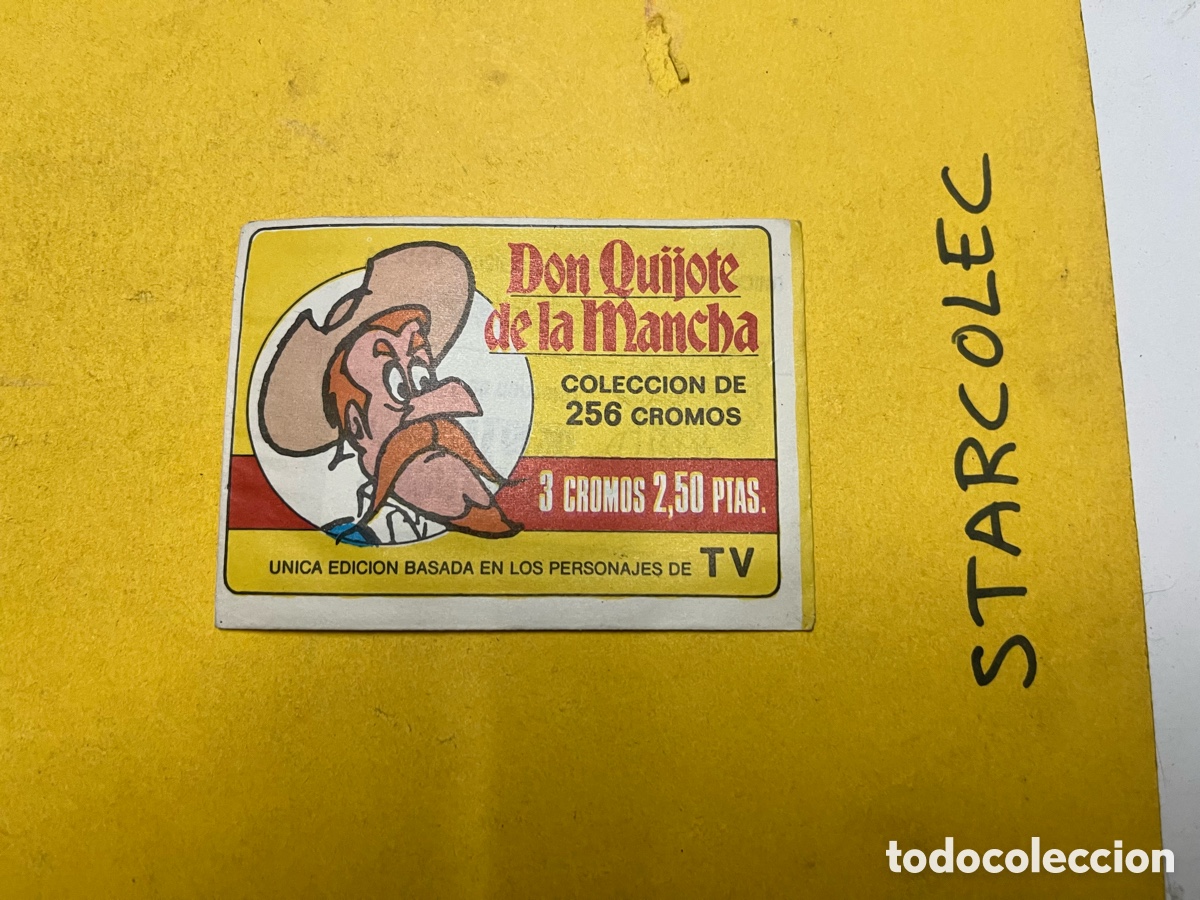 Coleccionismo cromos antiguos: Sobre sin abrir Don quijote de la Mancha Editorial Bruguera